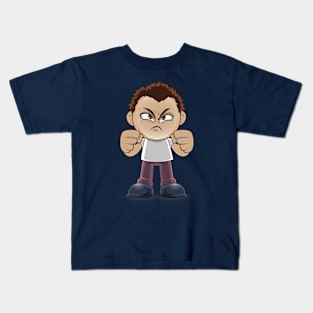 angry cute brown boy Kids T-Shirt
